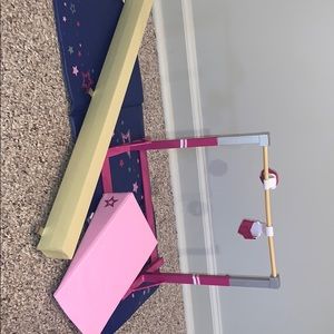 American Girl Doll gymnastics set